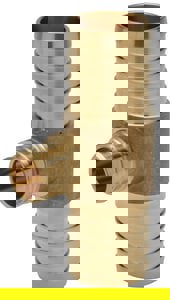 LF 1-1/4X1-1/4X1/2 BARB BRS TEE
