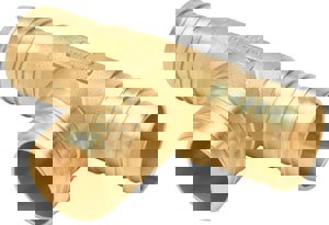 LF 1-1/4 BARB BRS TEE