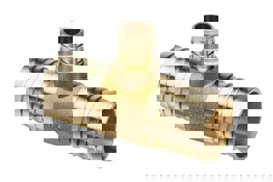 LF 1-1/2X1-1/2X3/4 BARB BRS TEE