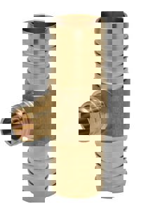 LF 1-1/2X1-1/2X1 BARB BRS TEE