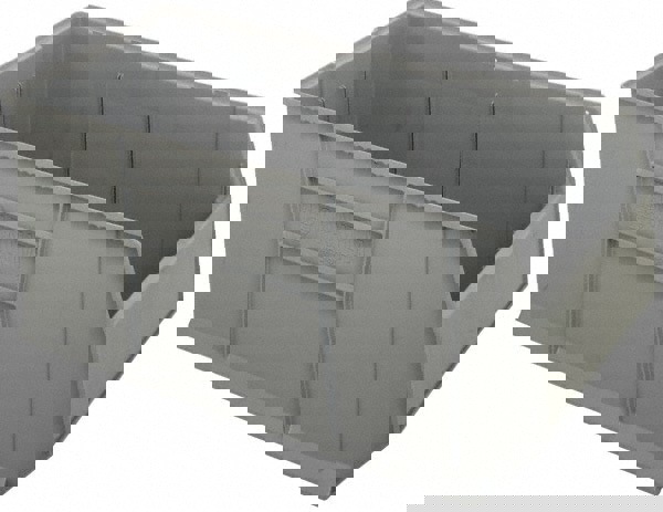 Plastic Hopper Stacking Bin: Gray