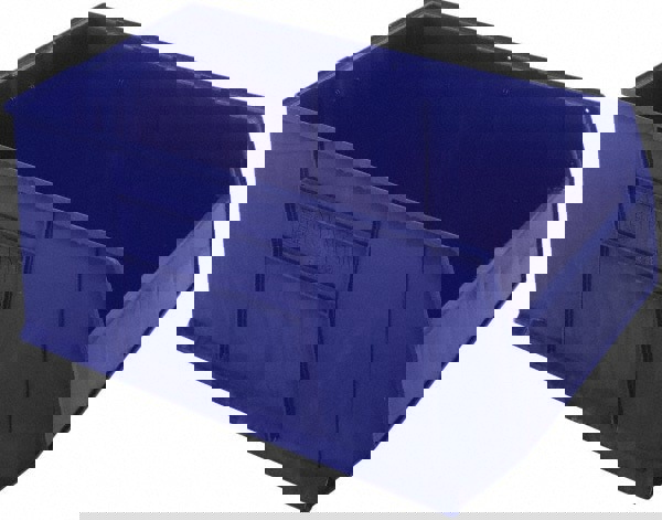 Plastic Hopper Stacking Bin: Blue