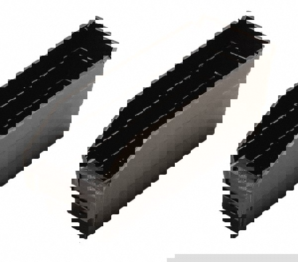 Plastic Hopper Shelf Bin: Black