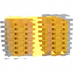 Plastic Hopper Shelf Bin: Yellow