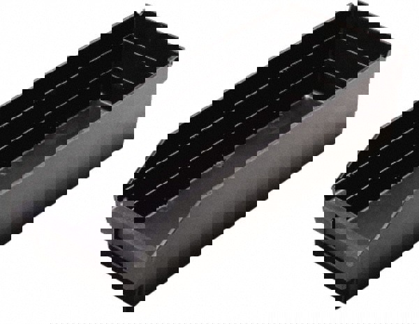 Plastic Hopper Shelf Bin: Black