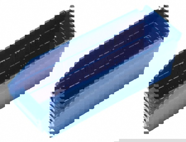 Plastic Hopper Shelf Bin: Blue