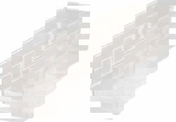 Plastic Hopper Shelf Bin: Clear