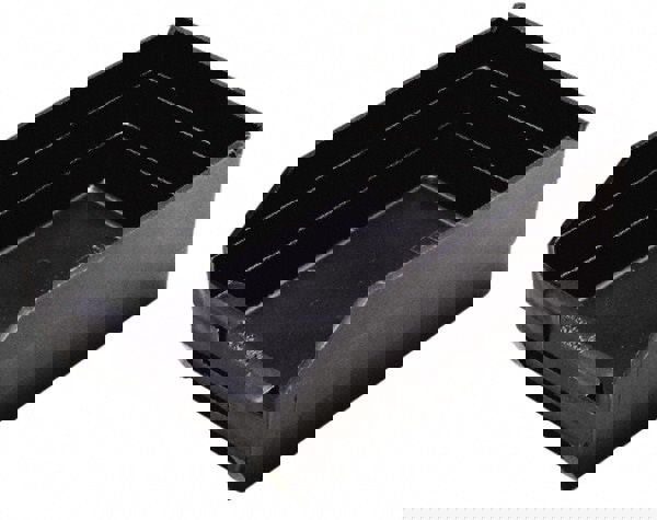 Plastic Hopper Shelf Bin: Black