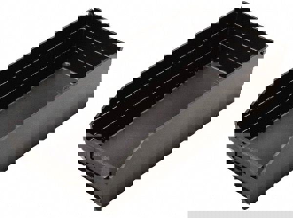 Plastic Hopper Shelf Bin: Black