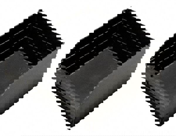 Plastic Hopper Shelf Bin: Black