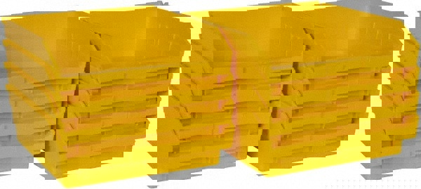 Plastic Hopper Shelf Bin: Yellow