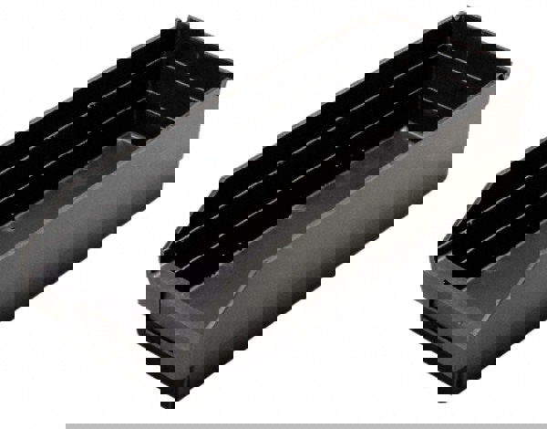 Plastic Hopper Shelf Bin: Black