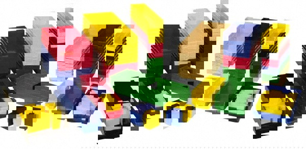 Plastic Hopper Shelf Bin: Red