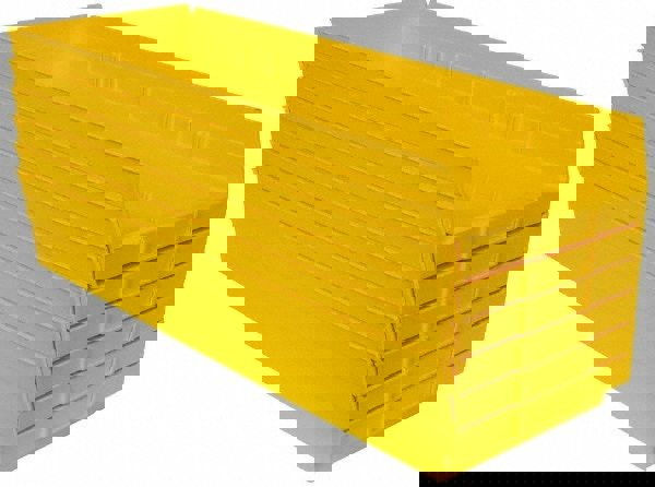 Plastic Hopper Shelf Bin: Yellow