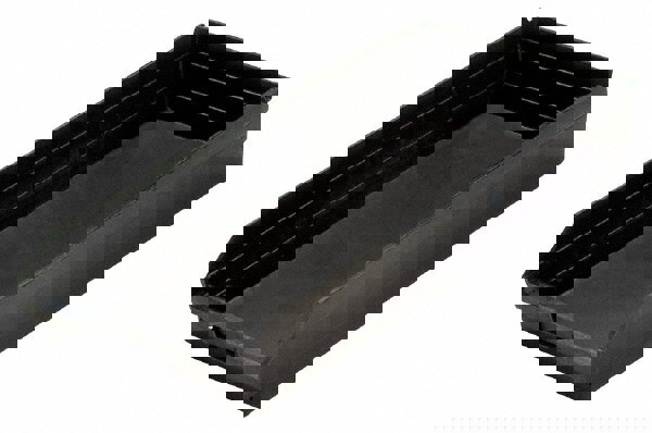 Plastic Hopper Shelf Bin: Black