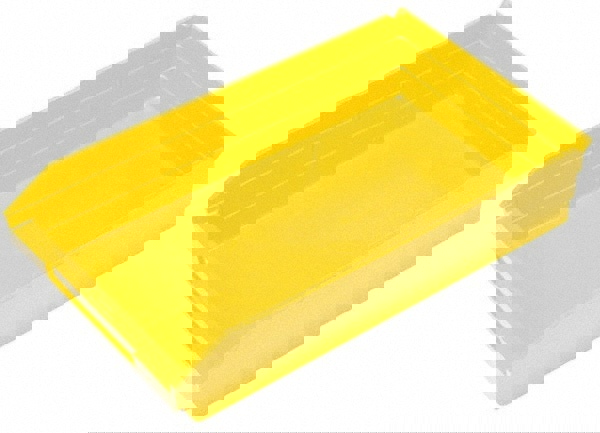 Plastic Hopper Shelf Bin: Yellow