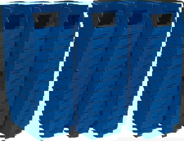 Plastic Hopper Shelf Bin: Blue