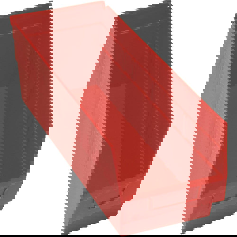 Plastic Hopper Shelf Bin: Red