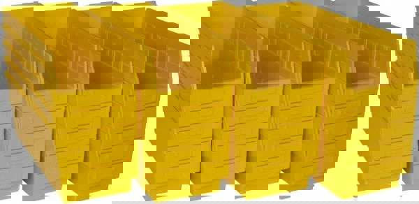 Plastic Hopper Shelf Bin: Yellow