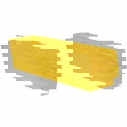 Plastic Hopper Shelf Bin: Yellow
