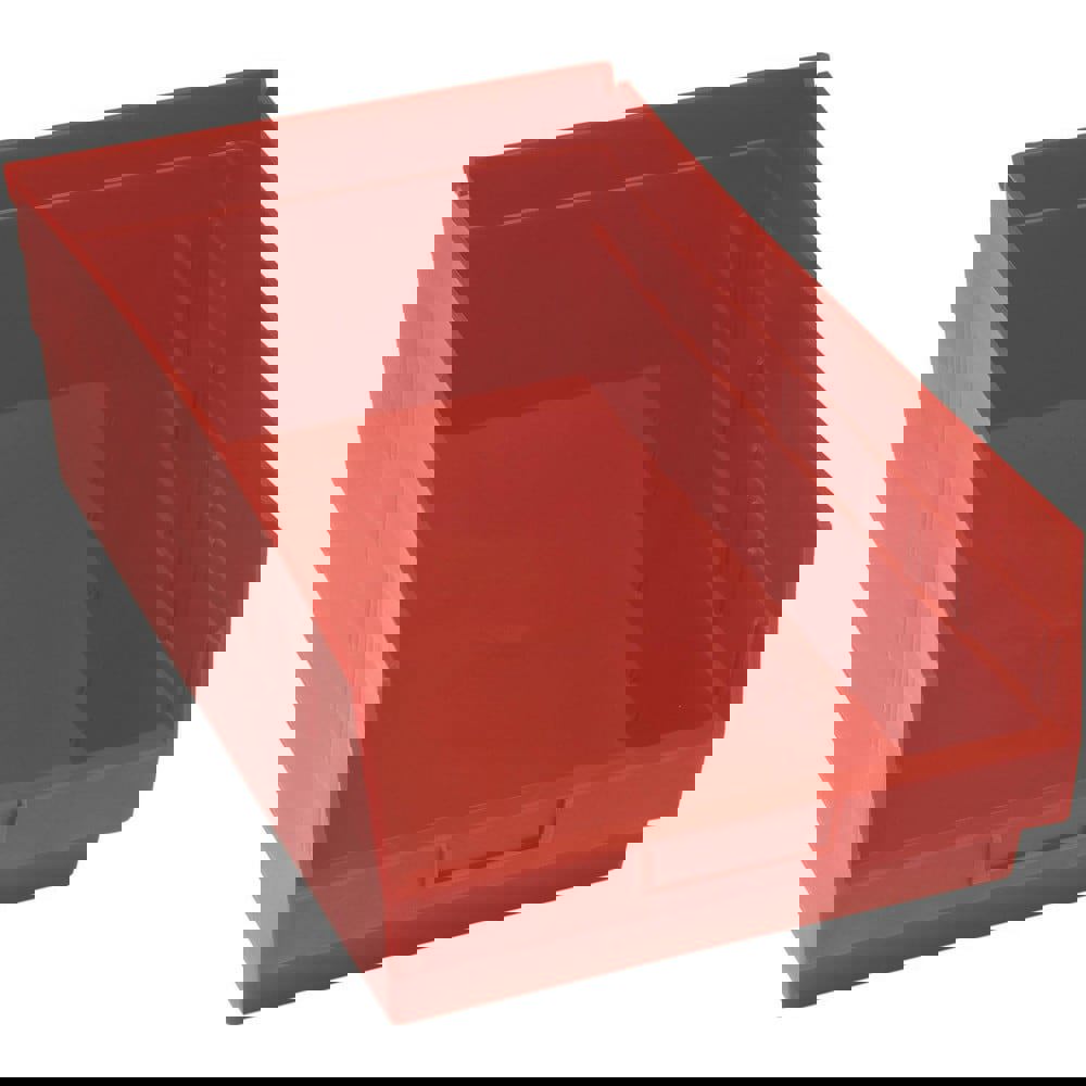 Plastic Hopper Shelf Bin: Red