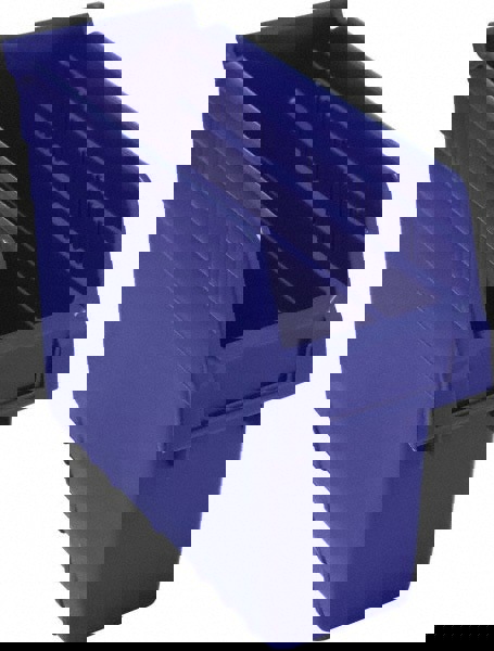 Plastic Hopper Shelf Bin: Blue