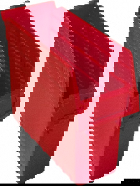 Plastic Hopper Shelf Bin: Red