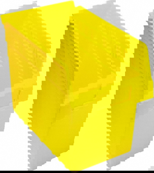 Plastic Hopper Shelf Bin: Yellow