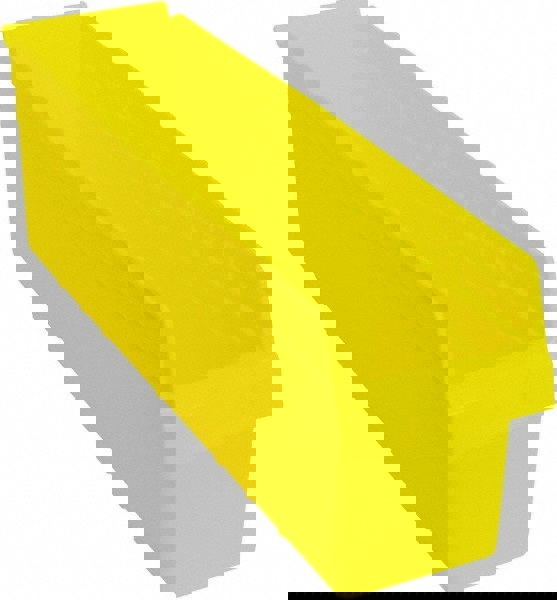 Plastic Hopper Shelf Bin: Yellow