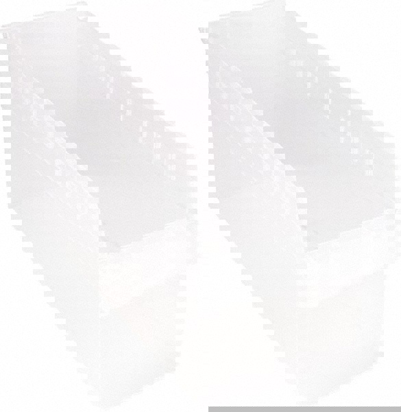 Plastic Hopper Shelf Bin: Clear