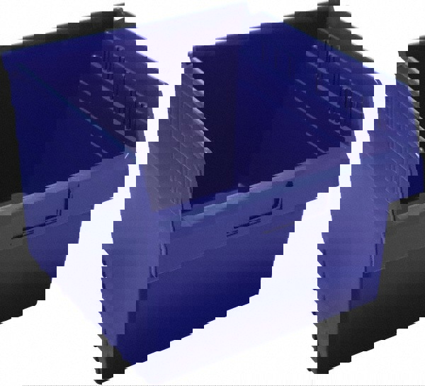 Plastic Hopper Shelf Bin: Blue