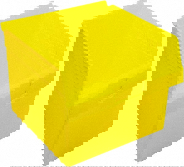 Plastic Hopper Shelf Bin: Yellow