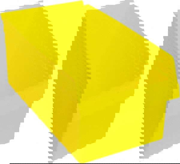 Plastic Hopper Shelf Bin: Yellow