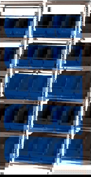 Open Hopper Storage Unit Pick Rack: Open Hopper Storage Unit with Bins, 18