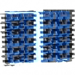Plastic Hopper Stacking Bin: Blue