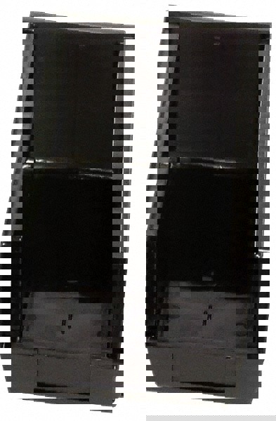 Plastic Hopper Stacking Bin: Black