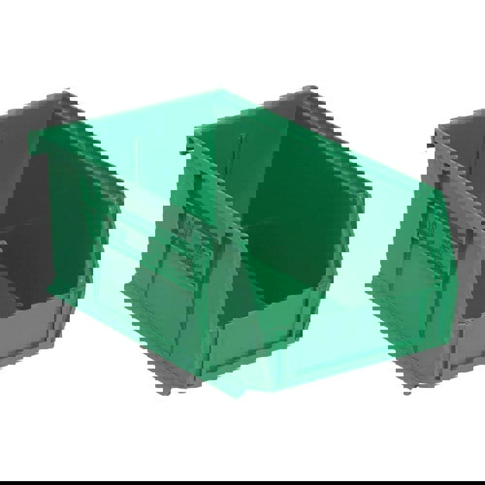 Plastic Hopper Stacking Bin: Green