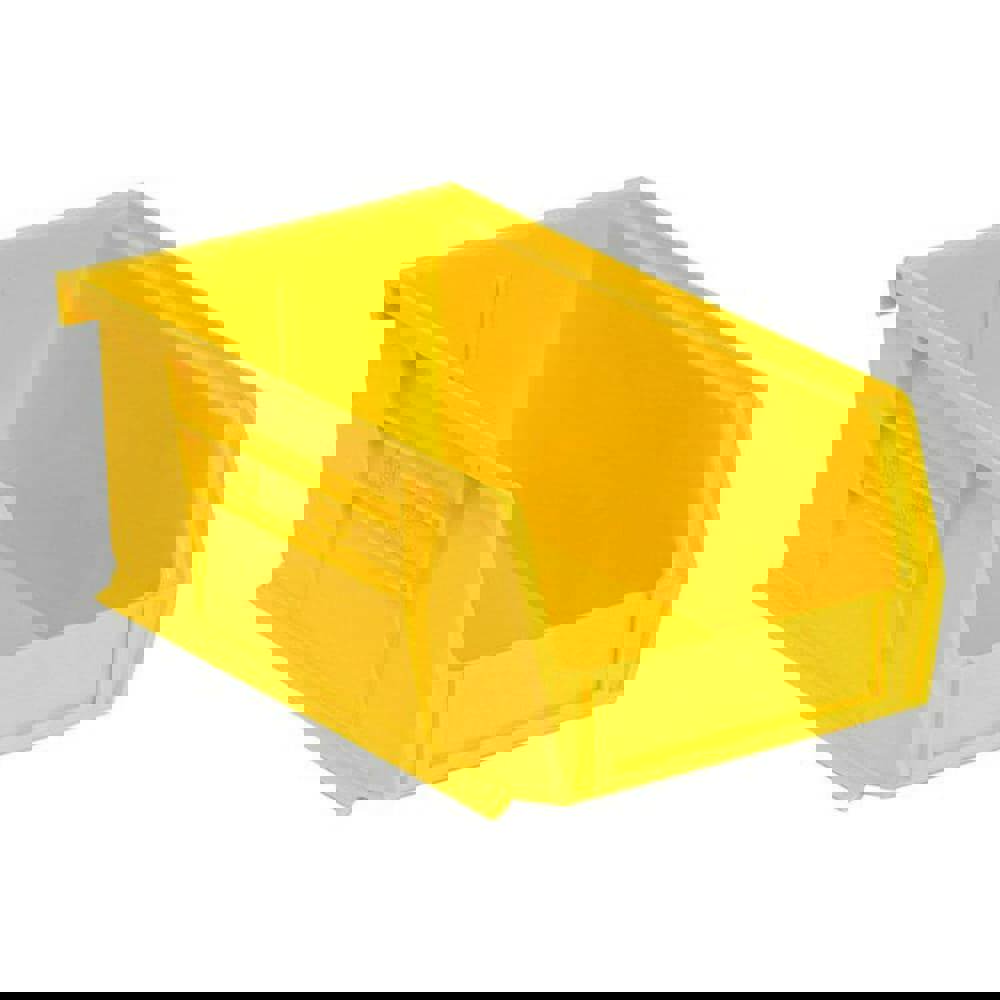 Plastic Hopper Stacking Bin: Yellow