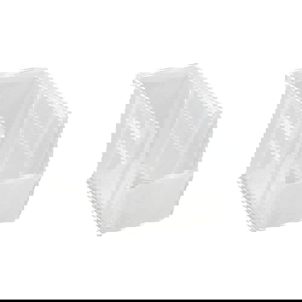 Plastic Hopper Stacking Bin: Clear