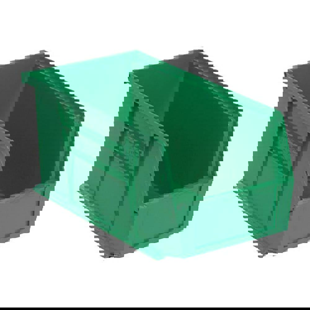 Plastic Hopper Stacking Bin: Green