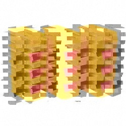 Plastic Hopper Stacking Bin: Yellow