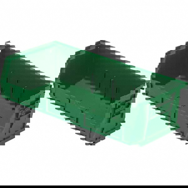 Plastic Hang & Stack Bin: Green