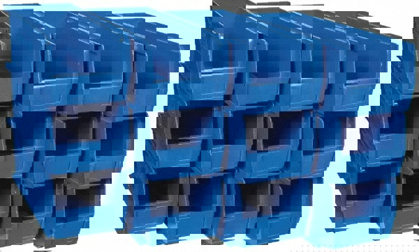 Plastic Hopper Stacking Bin: Blue