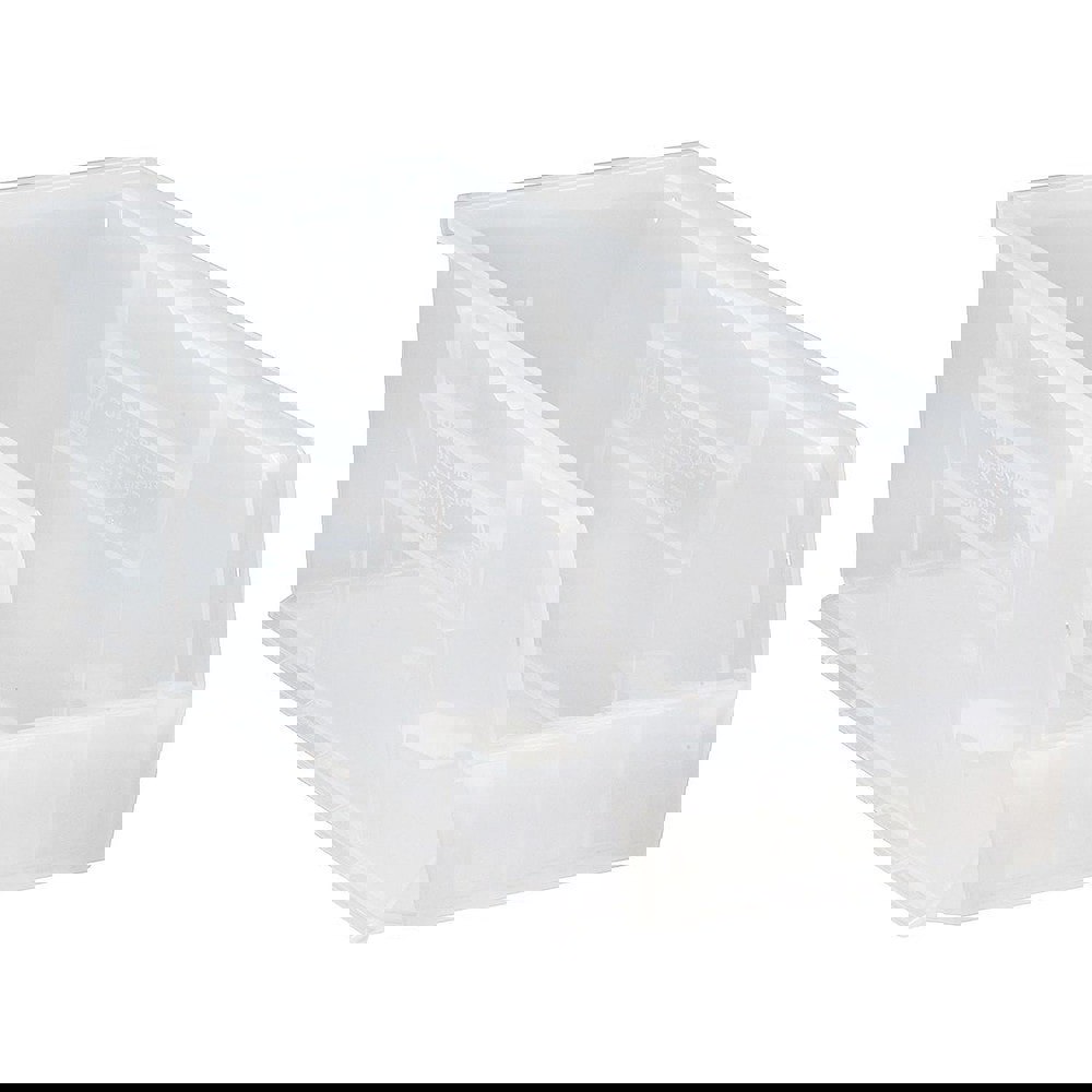 Plastic Hopper Stacking Bin: Clear