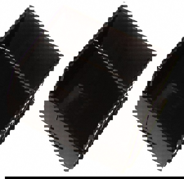 Plastic Hopper Stacking Bin: Black