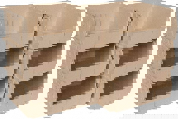 Plastic Hopper Stacking Bin: Ivory