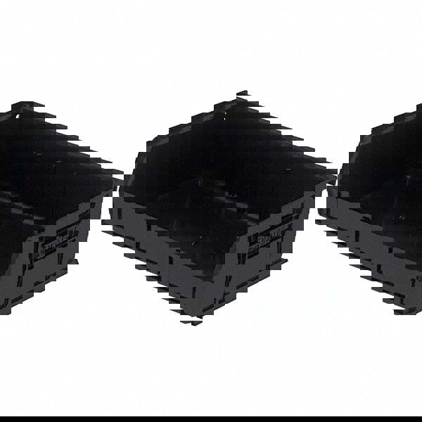 Plastic Hang & Stack Bin: Black