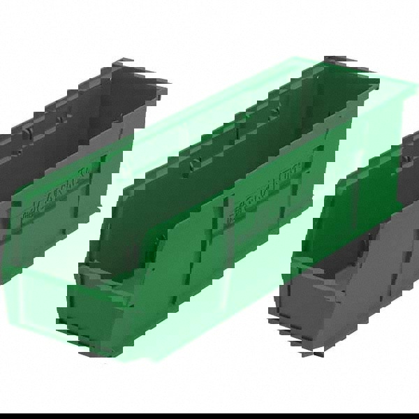 Plastic Hang & Stack Bin: Green
