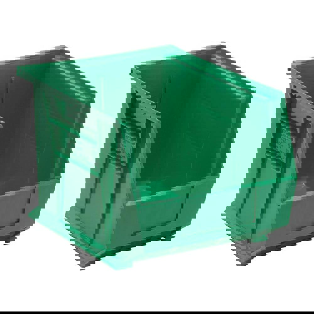 Plastic Hopper Stacking Bin: Green