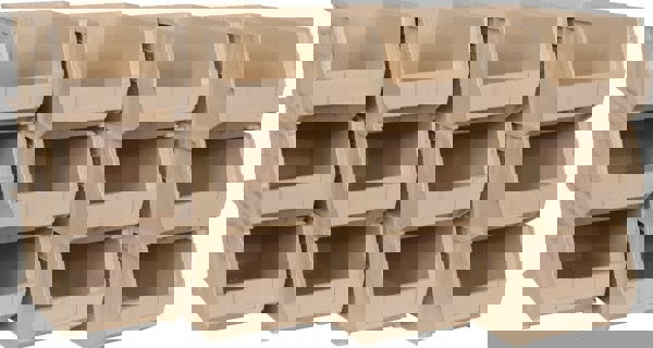 Plastic Hopper Stacking Bin: Ivory